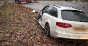 Izbica: Wypadek na krajowej 17. Kierujący audi zjechał na czołówkę