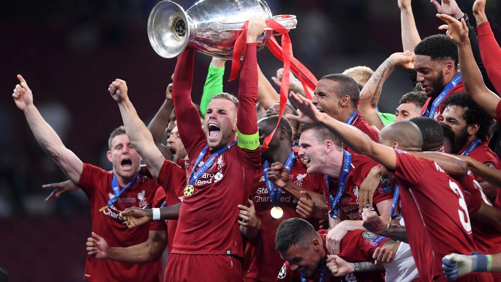 Radość piłkarzy Liverpool FC, którzy wygrali ostatnią edycję Ligi Mistrzów