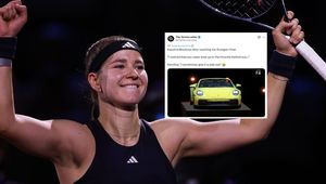 Pytanie o Porsche i błyskotliwa riposta. Muchova rozbawiła kibiców w Stuttgarcie