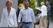 Andrzej i Agata Dudowie w ASYŚCIE OCHRONIARZY spędzają rodzinne popołudnie. Prezydent skusił się na mały spacerek (ZDJĘCIA)