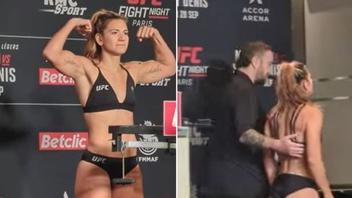 Zdjęcie okładkowe artykułu: YouTube / Generacion MMA / Na zdjęciu: Ailin Perez podczas ważenie przed galą UFC w Paryżu