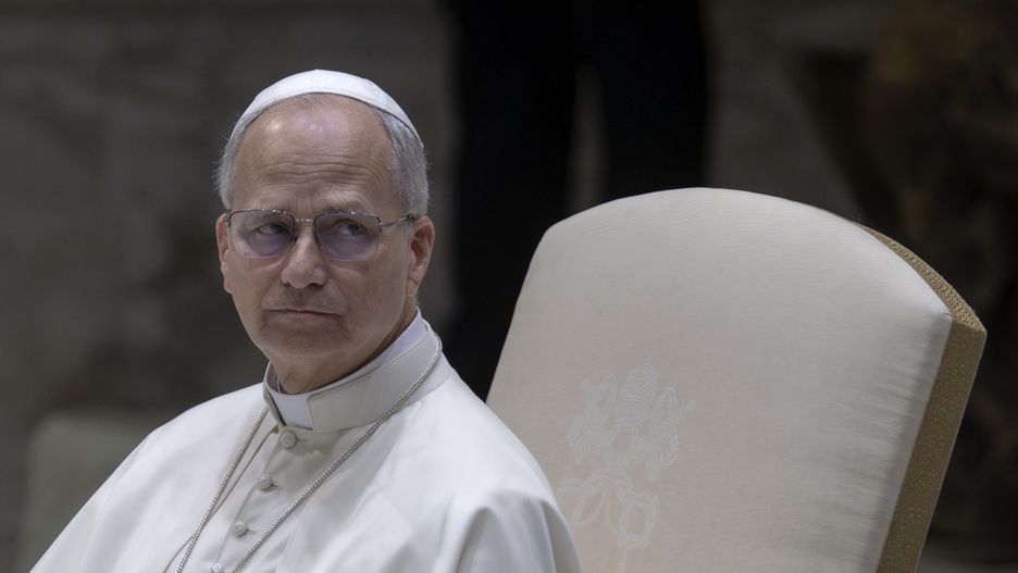 VATICAN CITY, VATICAN - 2025/08/20: Pope Leo XIV seen during his weekly general audience in the Paul VI hall at the Vatican. (Photo by Maria Grazia Picciarella/SOPA Images/LightRocket via Getty Images)