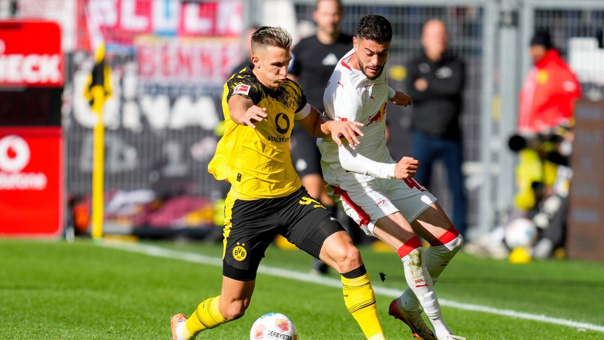 Getty Images / DeFodi Images / Nico Schlotterbeck w meczu z RB Lipsk