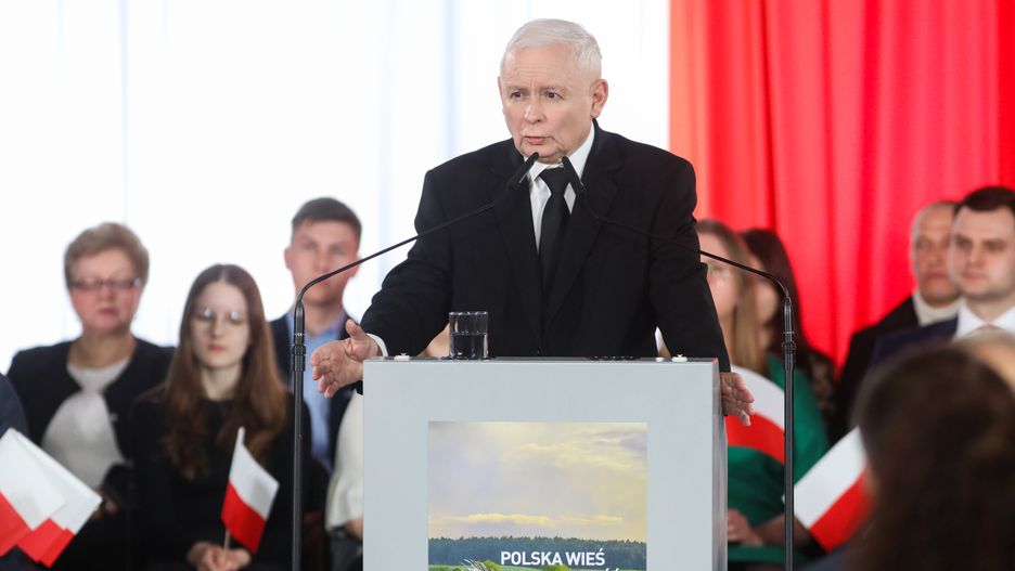 Jarosław Kaczyński podczas sobotniej konwencji PiS