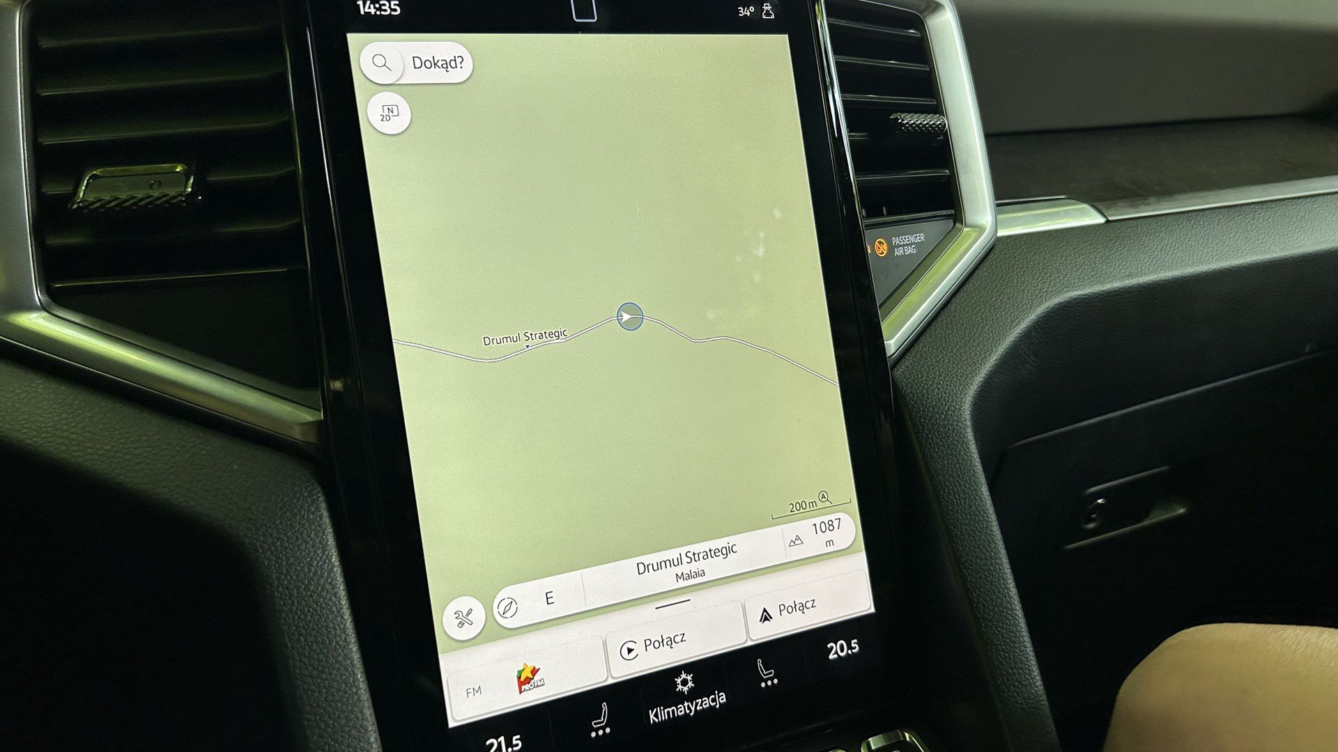 Nawigacja Volkswagena Amaroka działała zawsze i pokazywała drogi, których "nie ma". 