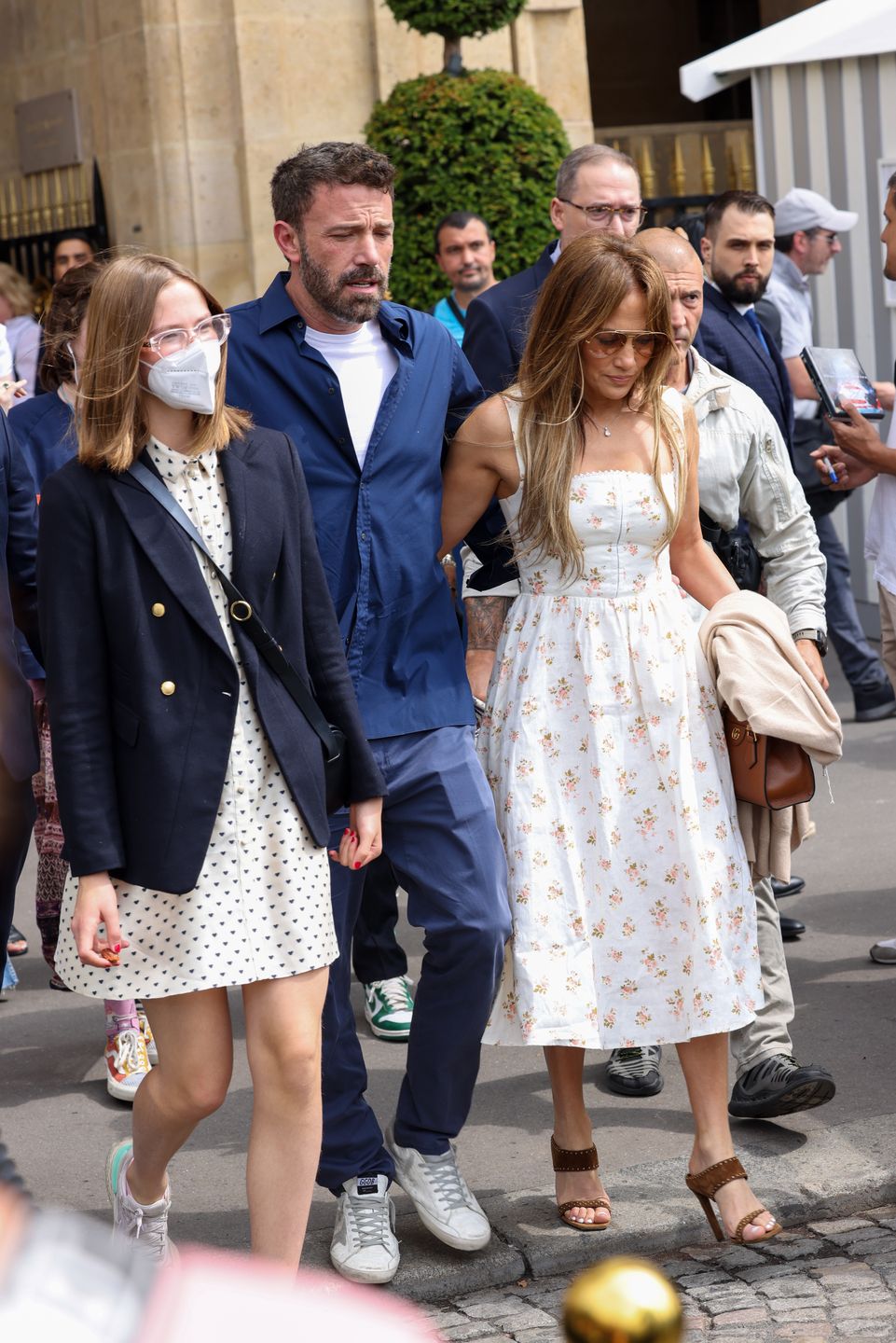 Violet Affleck oraz Ben Affleck i Jennifer Lopez