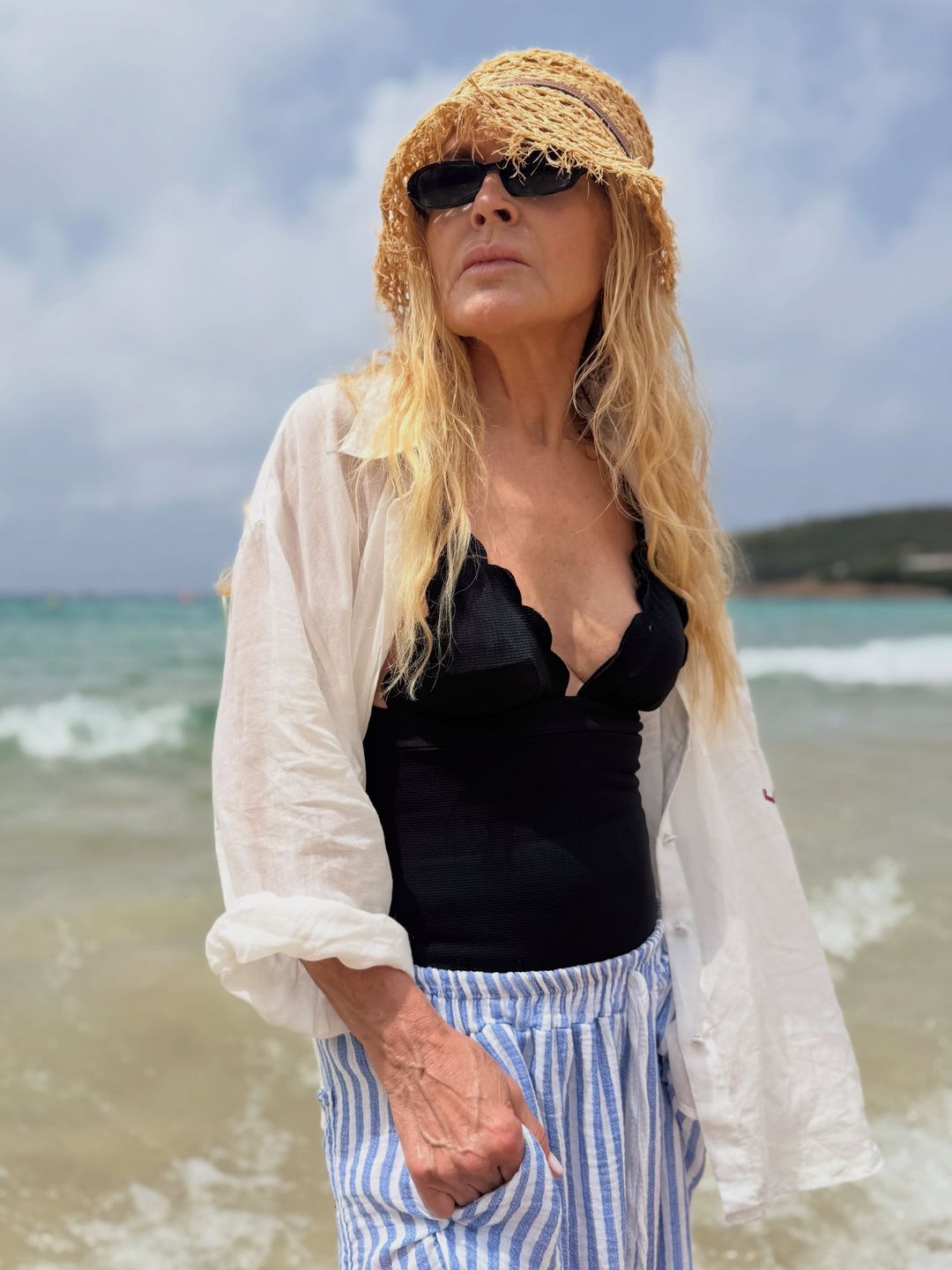 Monika Olejnik na plaży