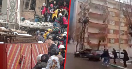 Dramatyczny moment po trzęsieniu w Turcji. "Budynek runął jak domek z kart"