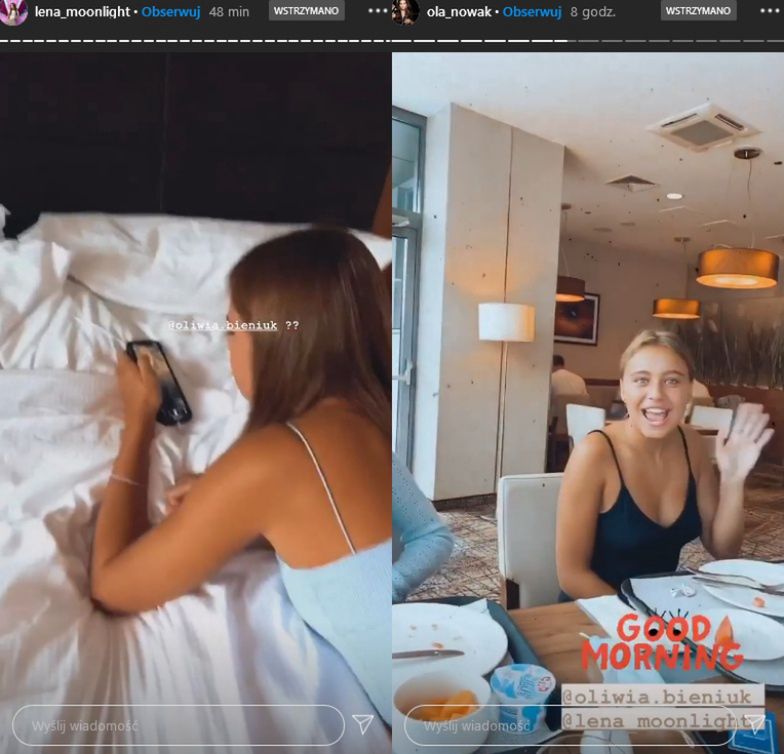 Oliwia Bieniuk spotkała się na planie filmu ze znanymi instagramerkami
