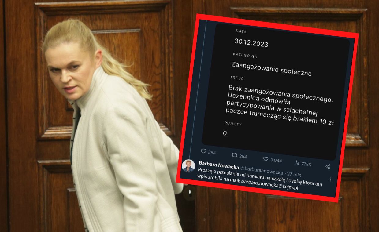 Nie miała 10 zł, dostała uwagę. Minister poprosiła o adres