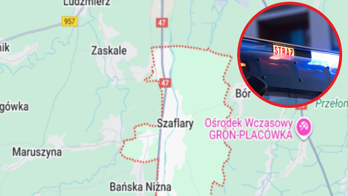 Zderzenie samochodów na Zakopiance