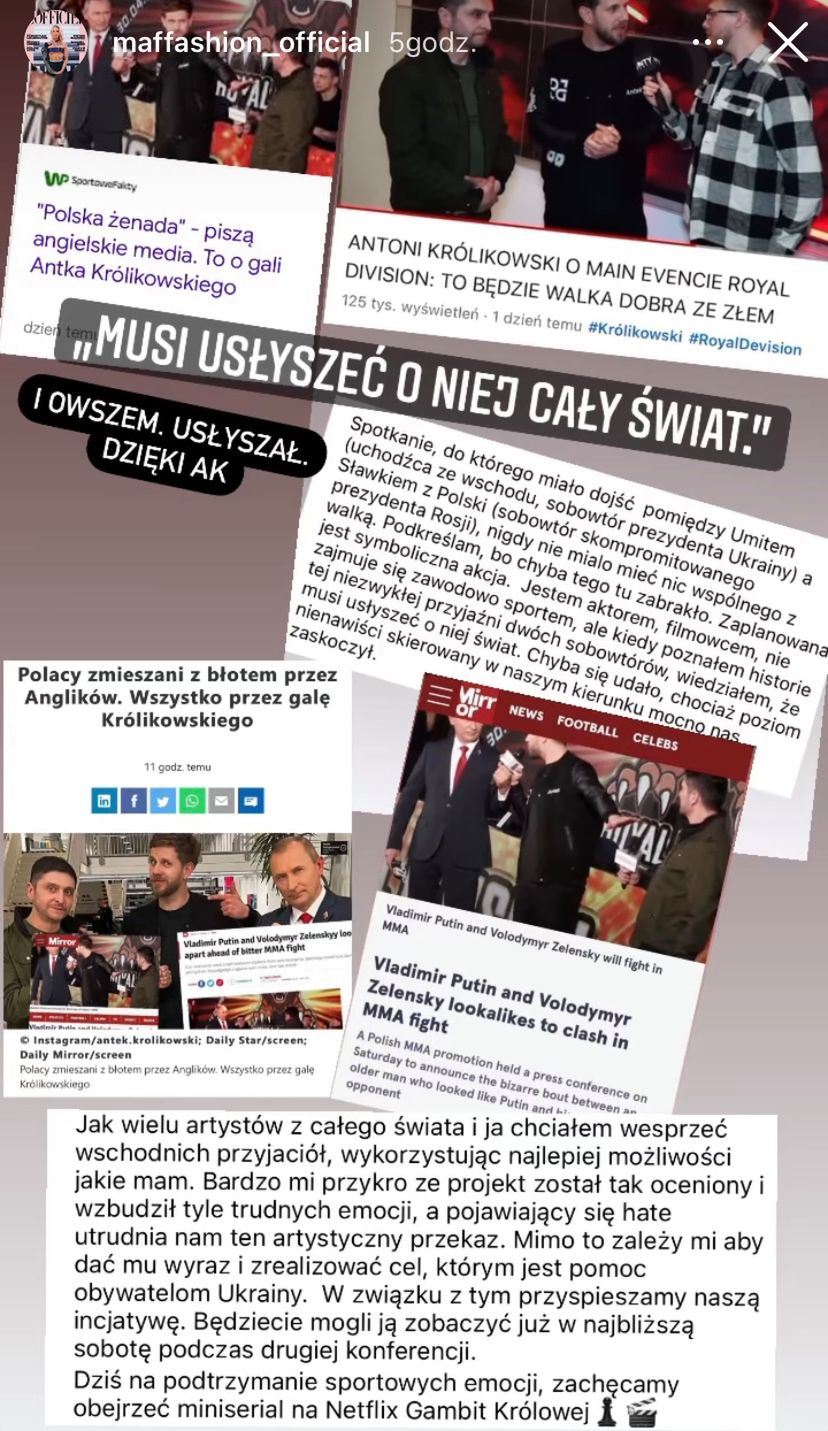 Maffashion o Antku Królikowskim