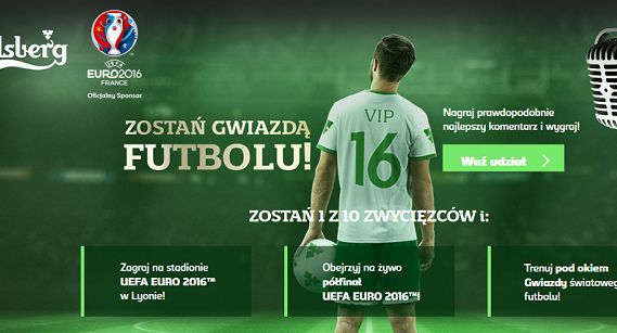 „Poczuj się jak gwiazda futbolu” w promocji Carlsberga na Euro 2016