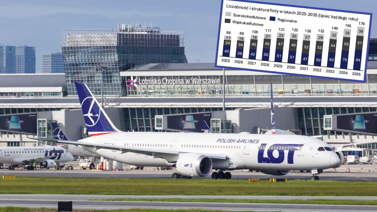 Plan rozwoju floty PLL LOT do 2035 r. 