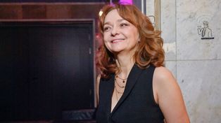 Wcieli się w Marię Czubaszek. Była gwiazdą "Ucha Prezesa"