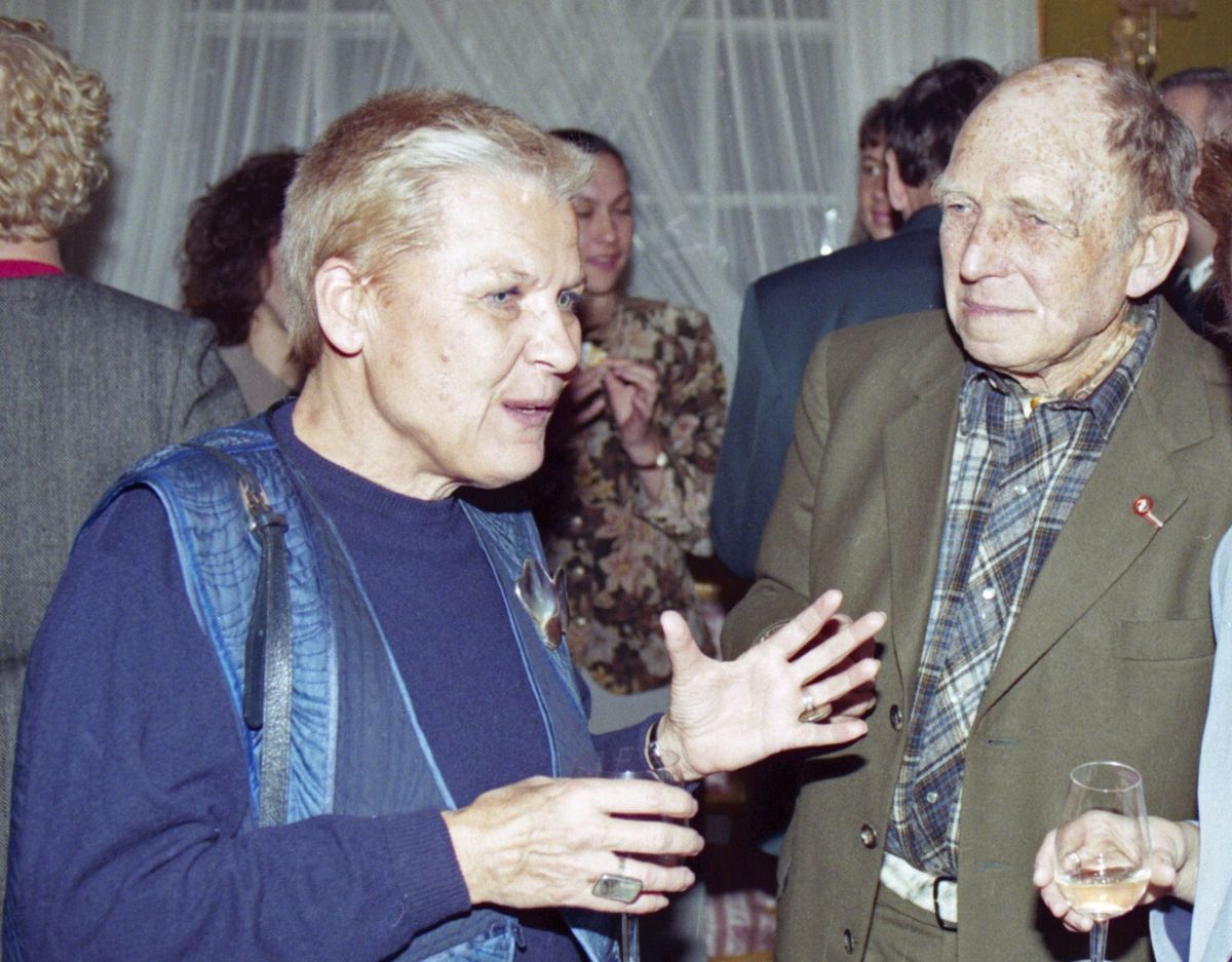 Elżbieta Dzikowska i Tony Halik w 1994 roku.