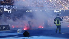 Mecz przerwany na pięć minut. Niebezpieczne sceny na stadionie