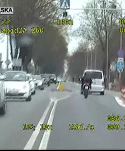 Motocyklista po narkotykach uciekał przed policją. Jechał nawet 175 km/h