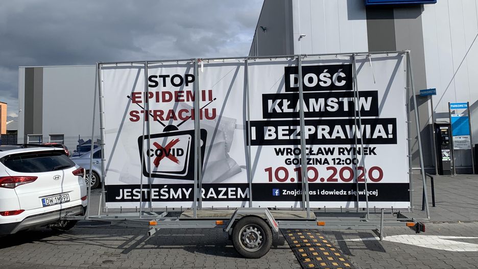 Koronawirus w Polsce. Wrocław przeciwko pandemii. Protest w centrum