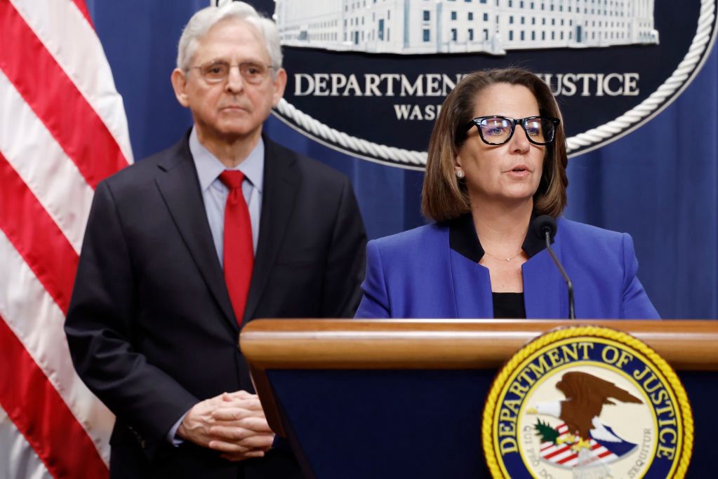 Deputy Attorney General Lisa Monaco, together with the U.S. Attorney General Merrick Garland, announced the filing of a lawsuit against Apple.