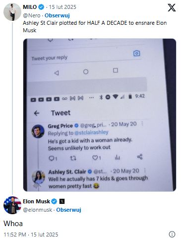 Elon Musk wymownie reaguje na doniesienia o kolejnym dziecku