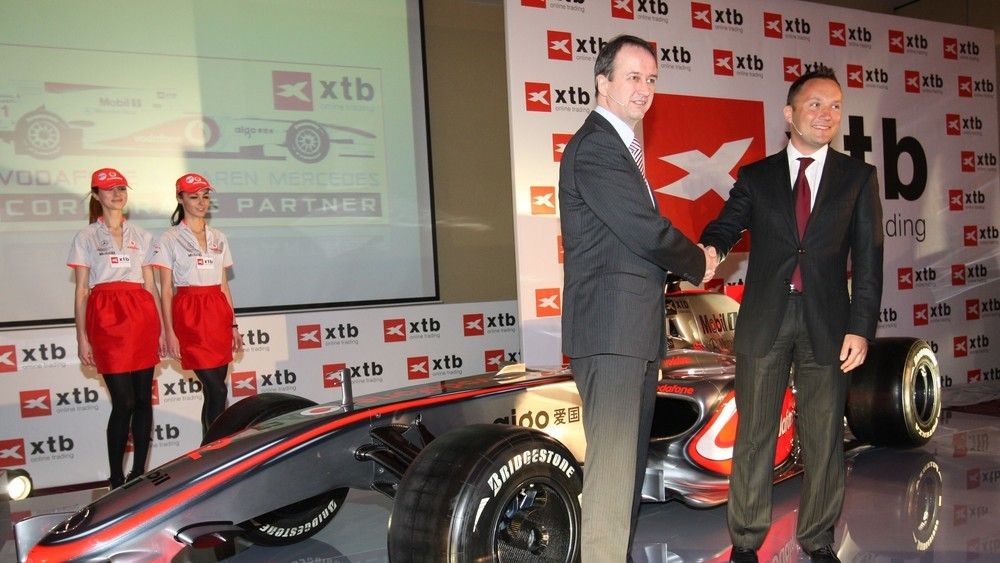 Dom Maklerski XTB był jednym ze sponsorów teamu Formuły 1.
