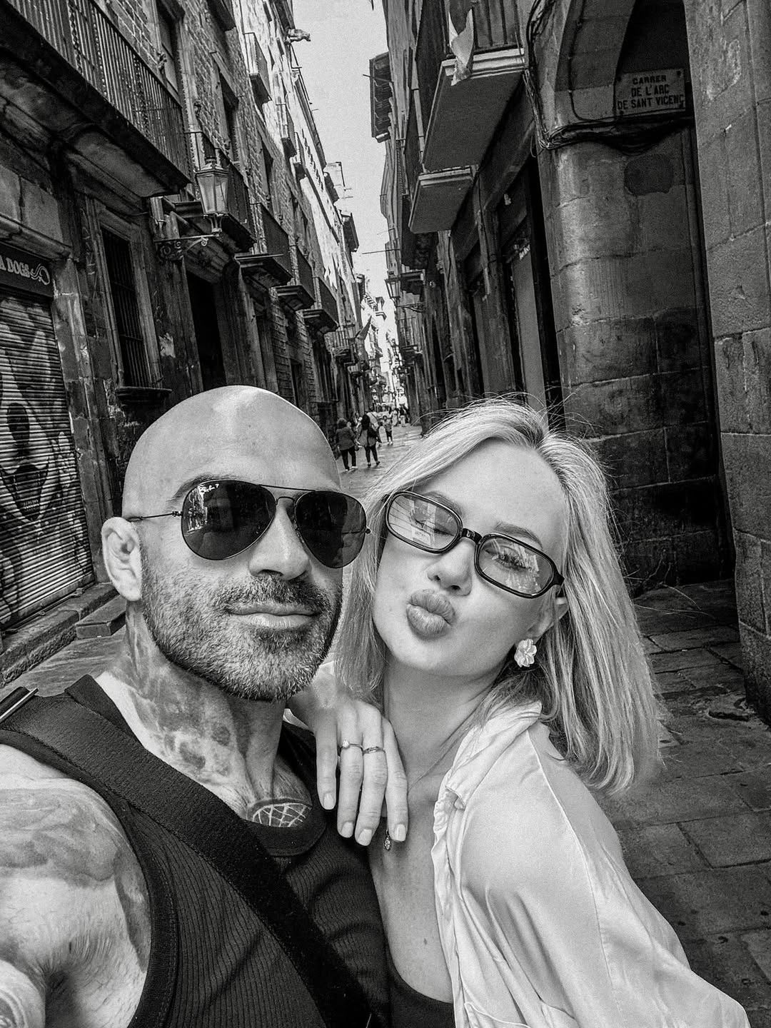 Akop Szostak z narzeczoną, Michaliną Zagórską