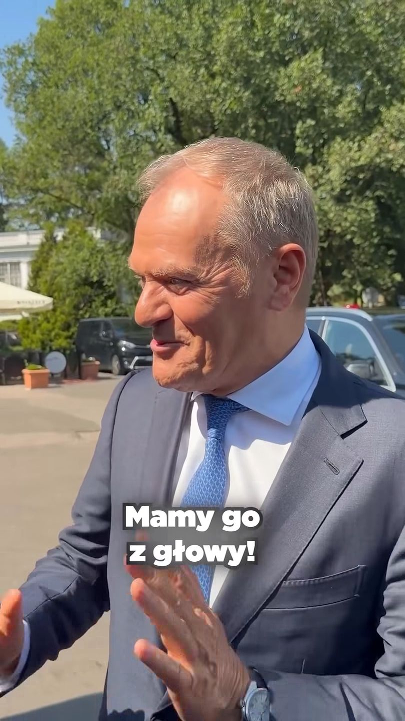 Donald Tusk przybył na plan "Rancza"