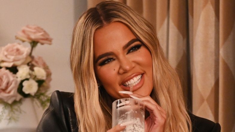 Wydekoltowana Khloe Kardashian eksponuje szczupłą sylwetkę