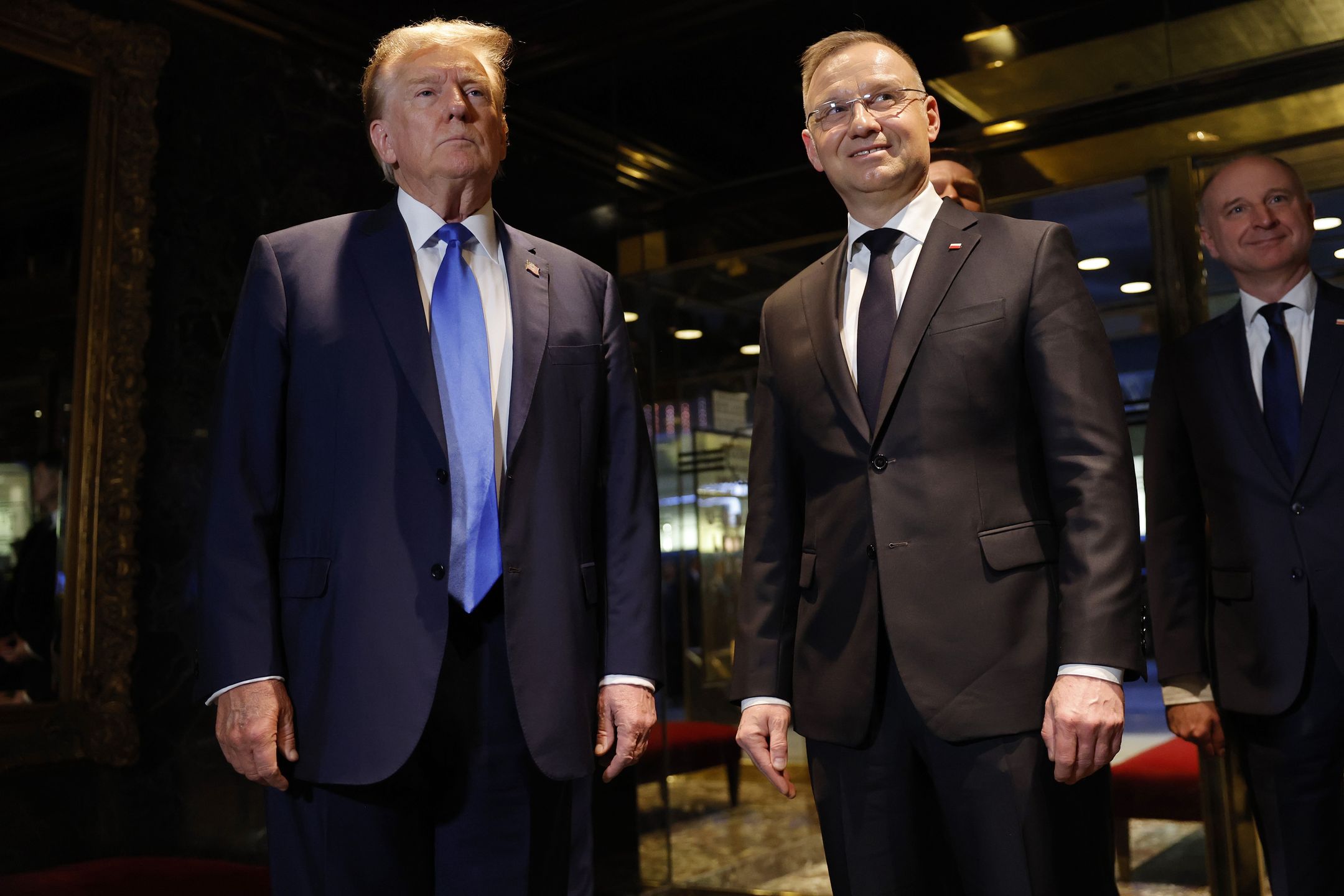 Donald Trump spotkał się z Andrzejem Dudą