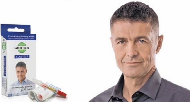 „Kupujesz procenty, sprawdź promile” - Krzysztof Hołowczyc reklamuje alkotesty Certen