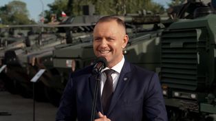 Wpadka na konferencji Nawrockiego. Aż się uśmiechnął