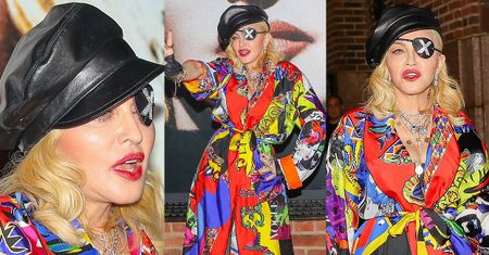 Zdesperowana Madonna walczy o uwagę w szlafroku od Versace
