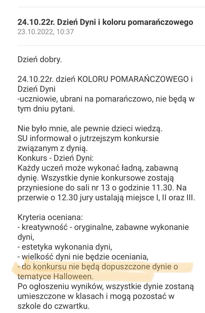 Zasady Dnia Dyni w Chorzowie