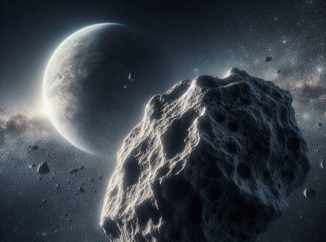Artistic vision of an asteroid