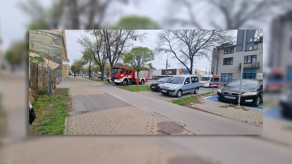 Alarm bombowy w Akademii Nauk Społecznych i Medycznych przy ul. Zamojskiej w Lublinie