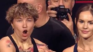 Sceny na ważeniu przed walką Polki. To zrobiła Rosjanka