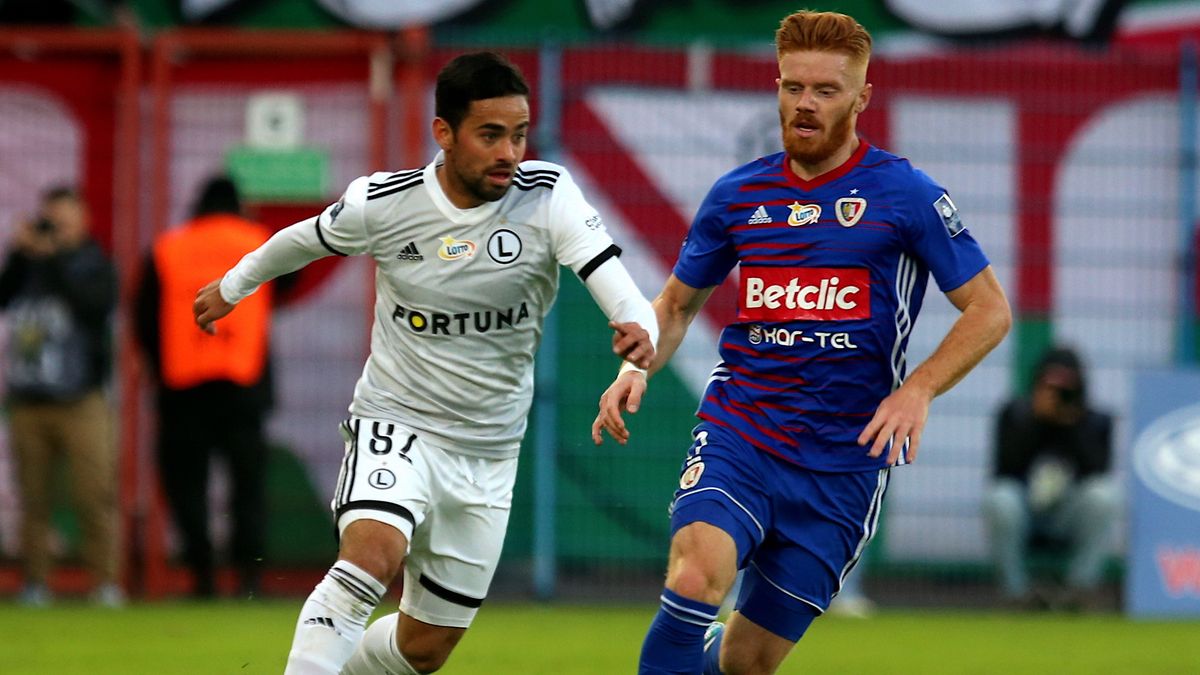 Getty Images / Andrzej Grygiel / Na zdjęciu: Luquinhas (z lewej) i Mikkel Kirkeskov (z prawej)