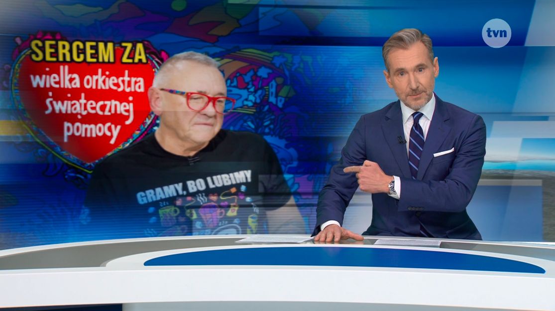 Materiał "Faktów" TVN w sprawie WOŚP i Jurka Owsiaka