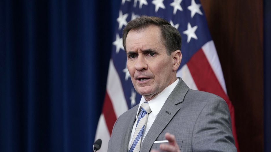 TemporaryPentagon spokesman John Kirby speaks during a briefing at the Pentagon in Washington, Monday, April 11, 2022. (AP Photo/Susan Walsh)AP