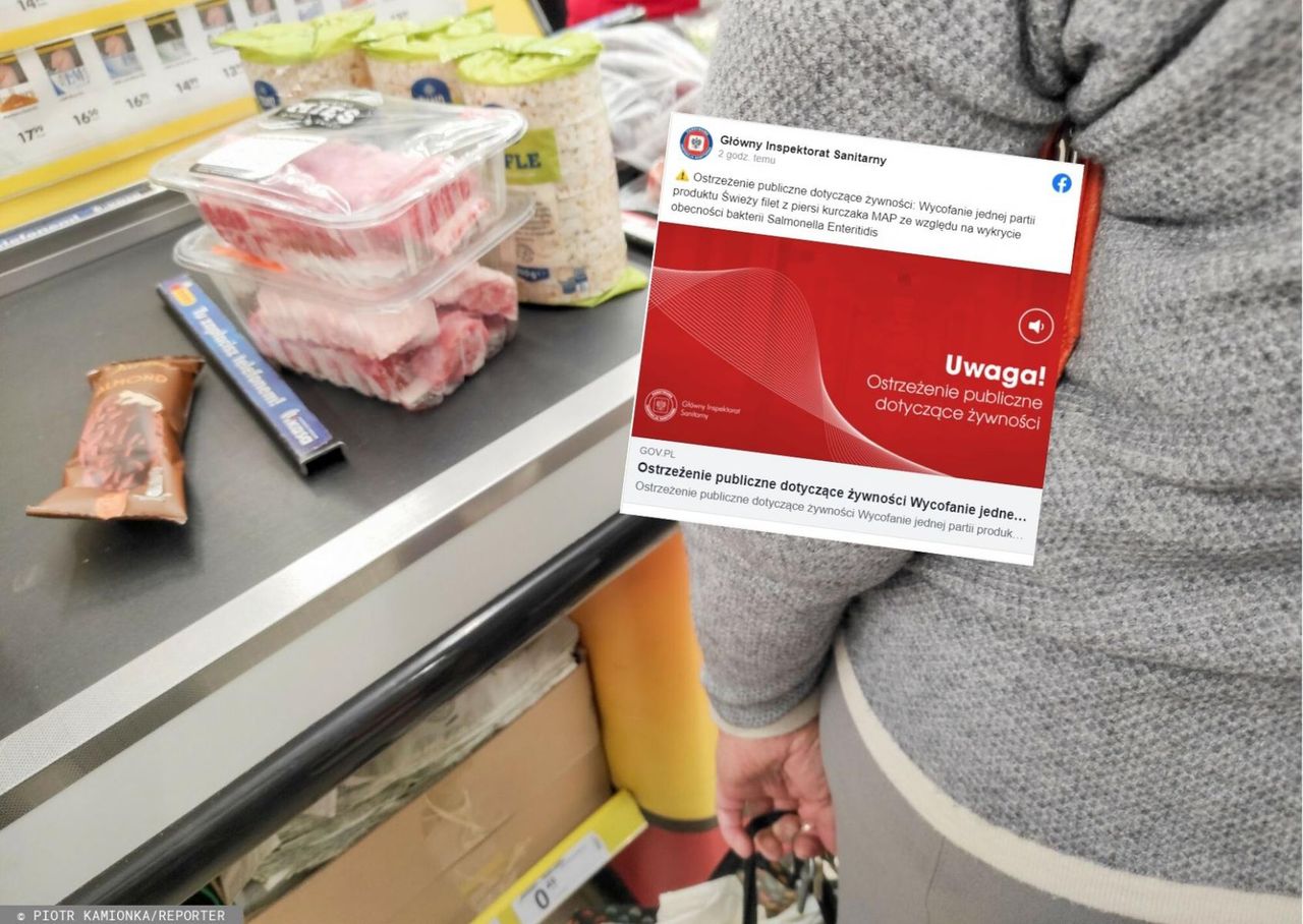 Filet z piersi kurczaka wycofany ze sprzedaży. W produkcie Biedronki wykryto niebezpieczną bakterię