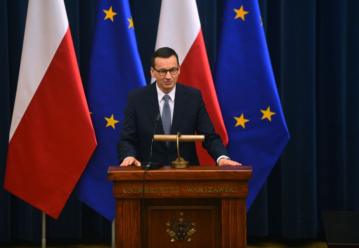 Premier Mateusz Morawiecki o sprzeciwie wobec wiązania praworządności z budżetem UE