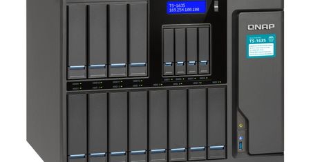 Serwer NAS QNAP TS-1635 - 16 dysków, 2 porty 10GbE i czterordzeniowy procesor