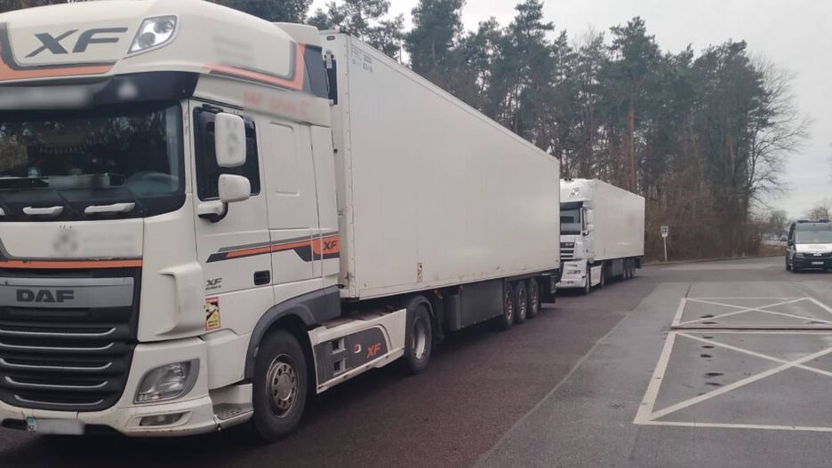 Transport frytek zatrzymany