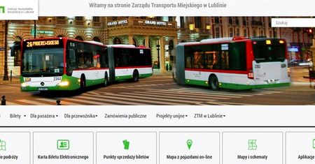Nowa odsłona strony Zarządu Transportu Miejskiego w Lublinie