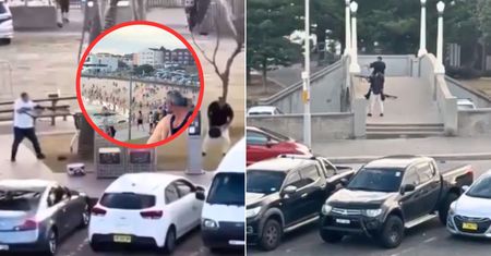 Zaszedł go od tyłu, wyrwał karabin. Niesamowite nagranie z Sydney