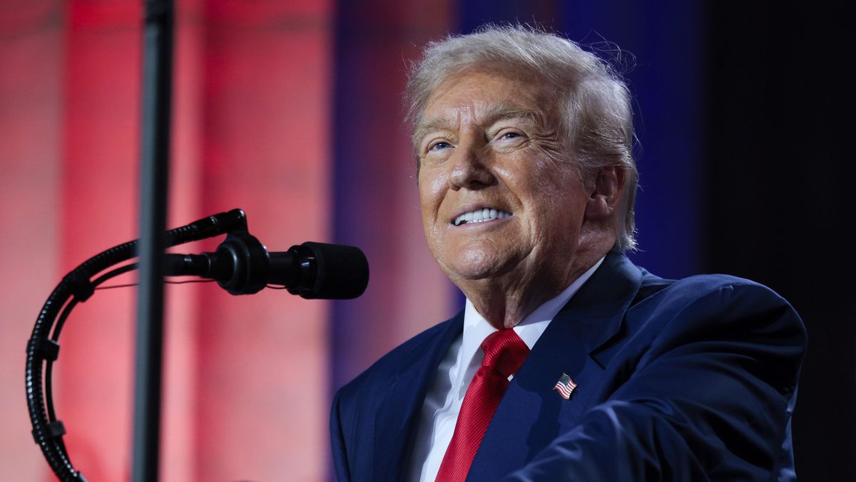 WASHINGTON, DC - JULY 23: U.S. President Donald Trump speaks during the "Winning the AI Race" summit hosted by All‑In Podcast and Hill & Valley Forum at the Andrew W. Mellon Auditorium on July 23, 2025 in Washington, DC. Trump signed executive orders related to his Artificial Intelligence Action Plan during the event. (Photo by Chip Somodevilla/Getty Images)