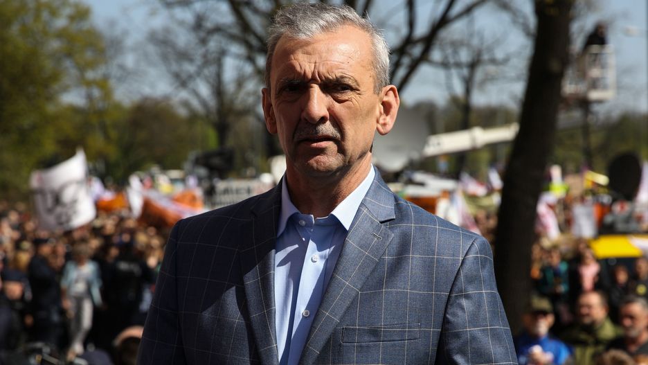Sławomir Broniarz, prezes ZNP.