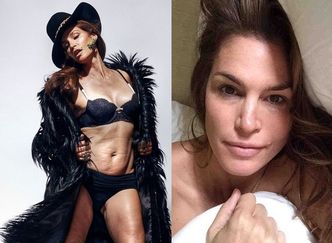 Tak wygląda 48-letnia Cindy Crawford BEZ RETUSZU!