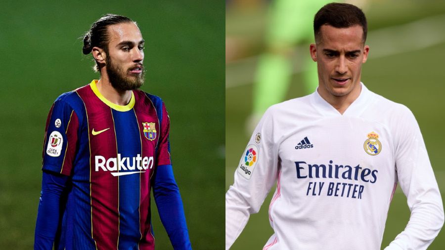 Getty Images / Na zdjęciu: Oscar Mingueza (L) i Lucas Vazquez (P)